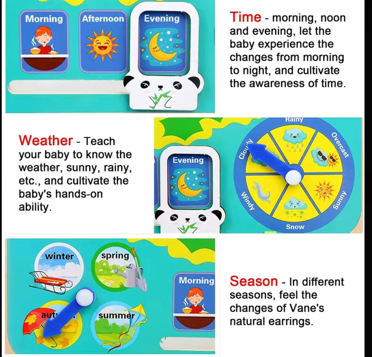 Educational Clock For Kids