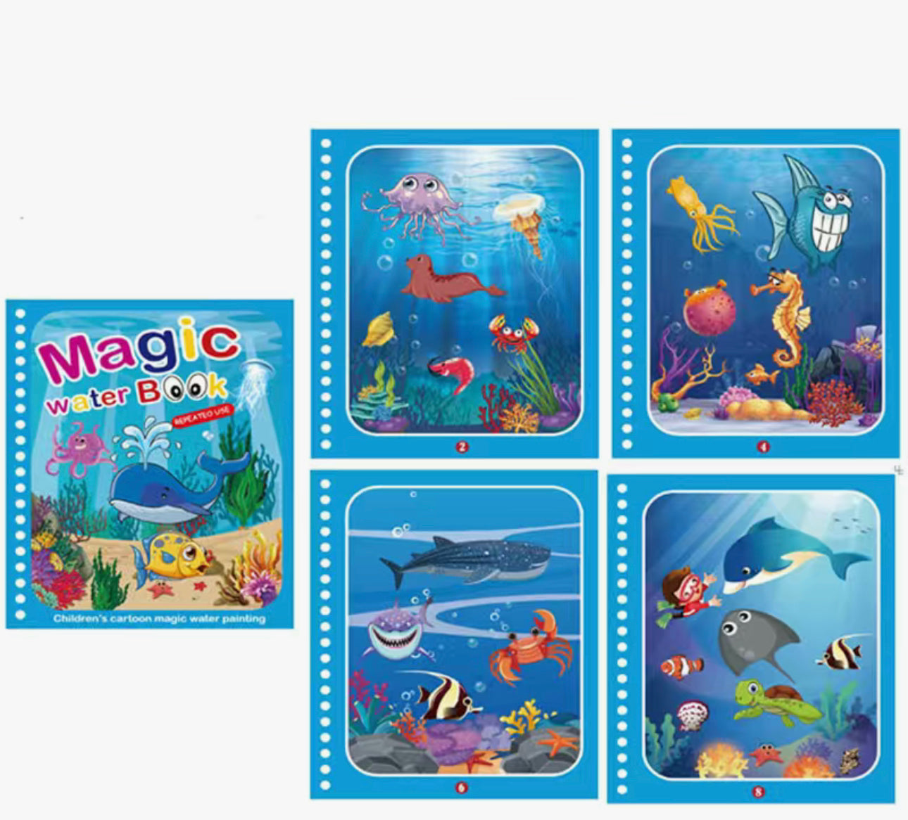 Libro de dibujo de agua mágica