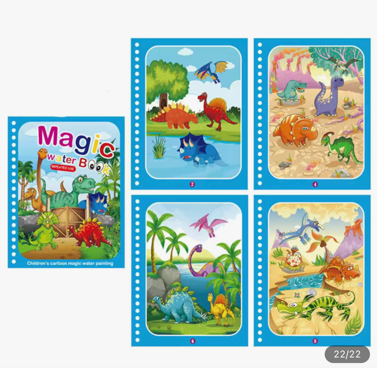 Libro de dibujo de agua mágica