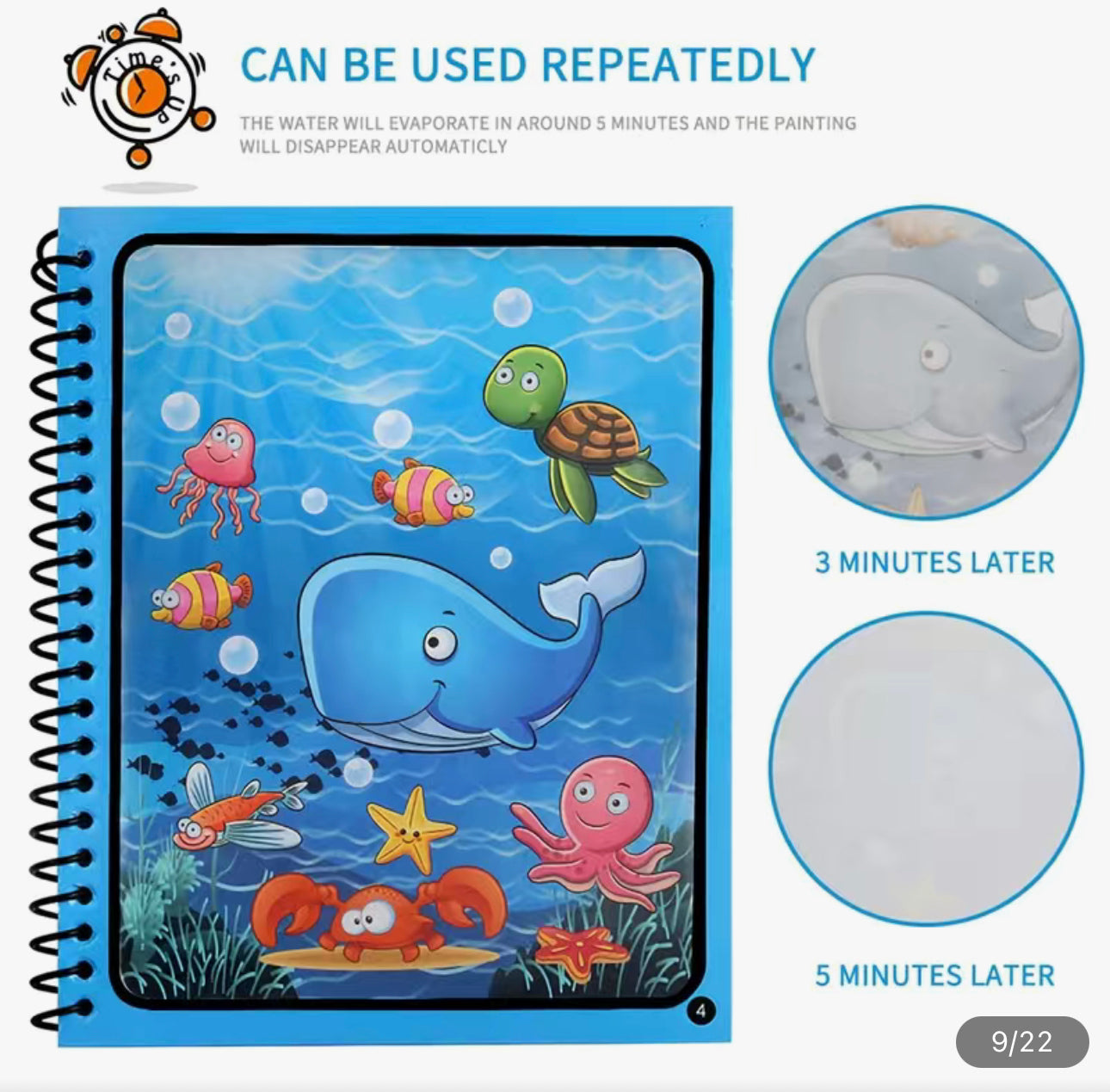 Libro de dibujo de agua mágica