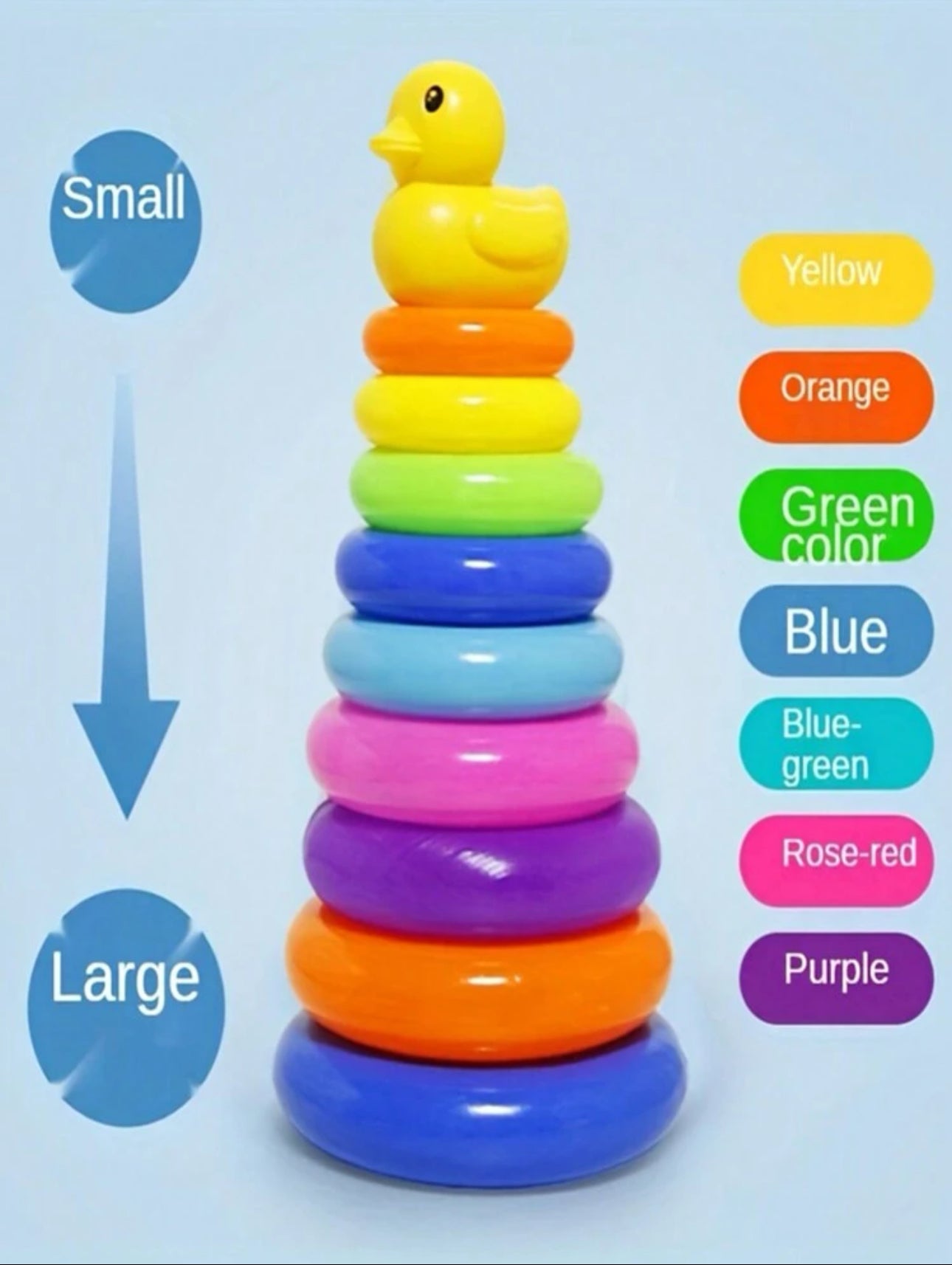 Rainbow Duck Stack Tower