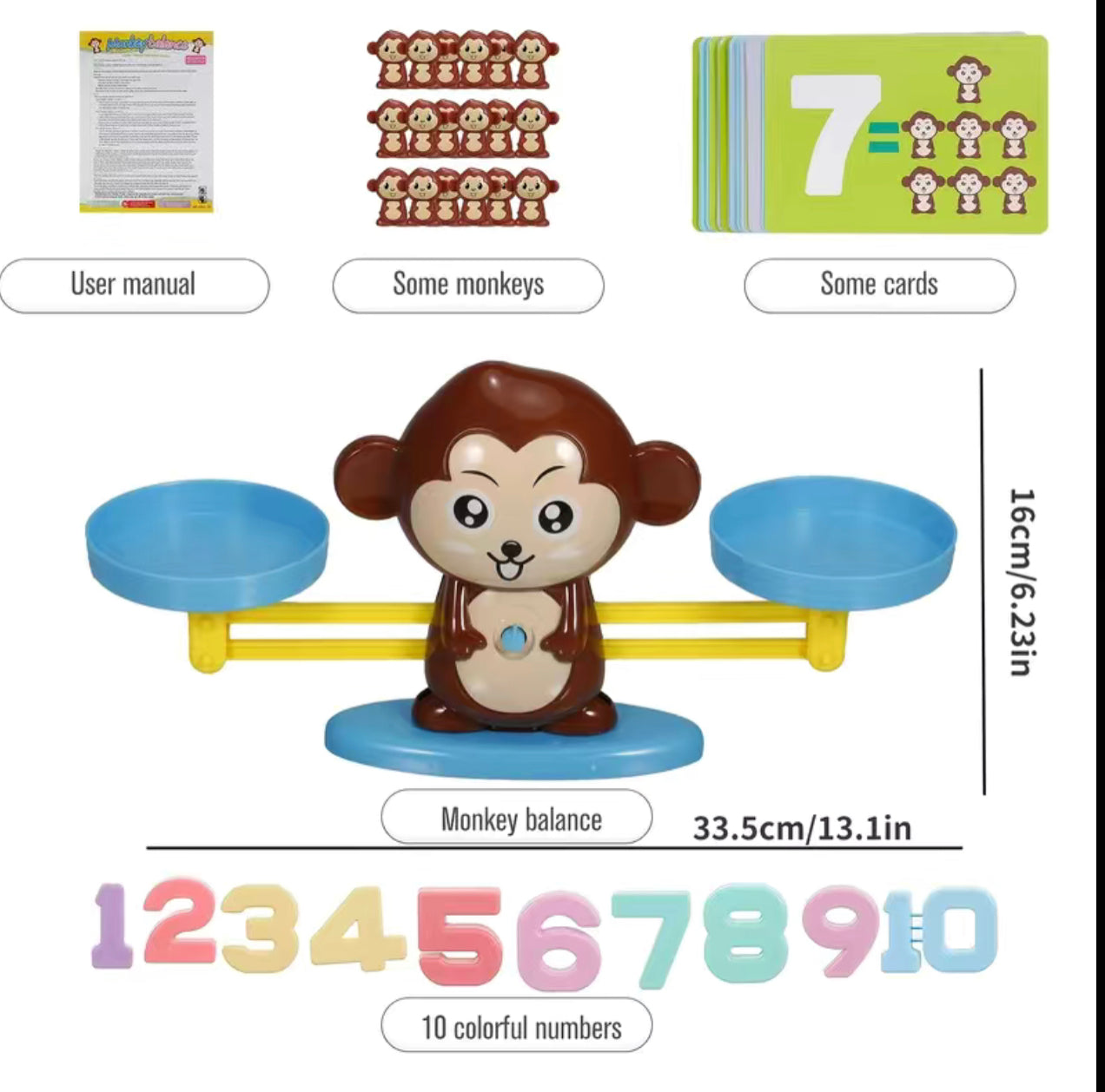 Math Toy Digital Monkey Balance