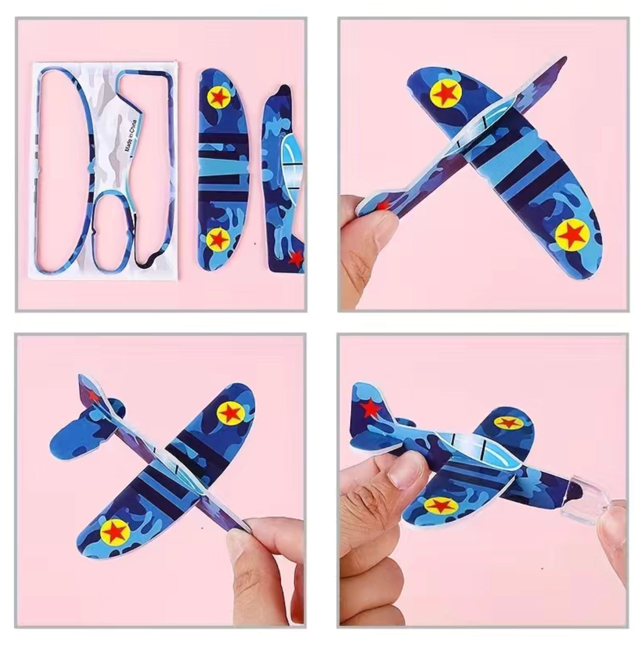 Cartoon Hand Throwing Mini Foam Small Aircraft