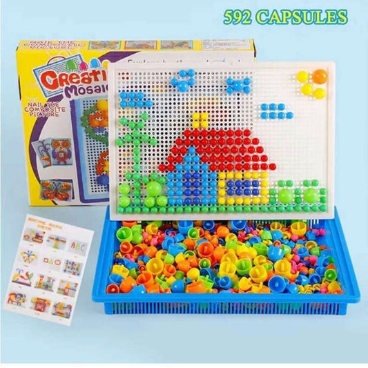 1pc Mushroom Nail Board Puzzle