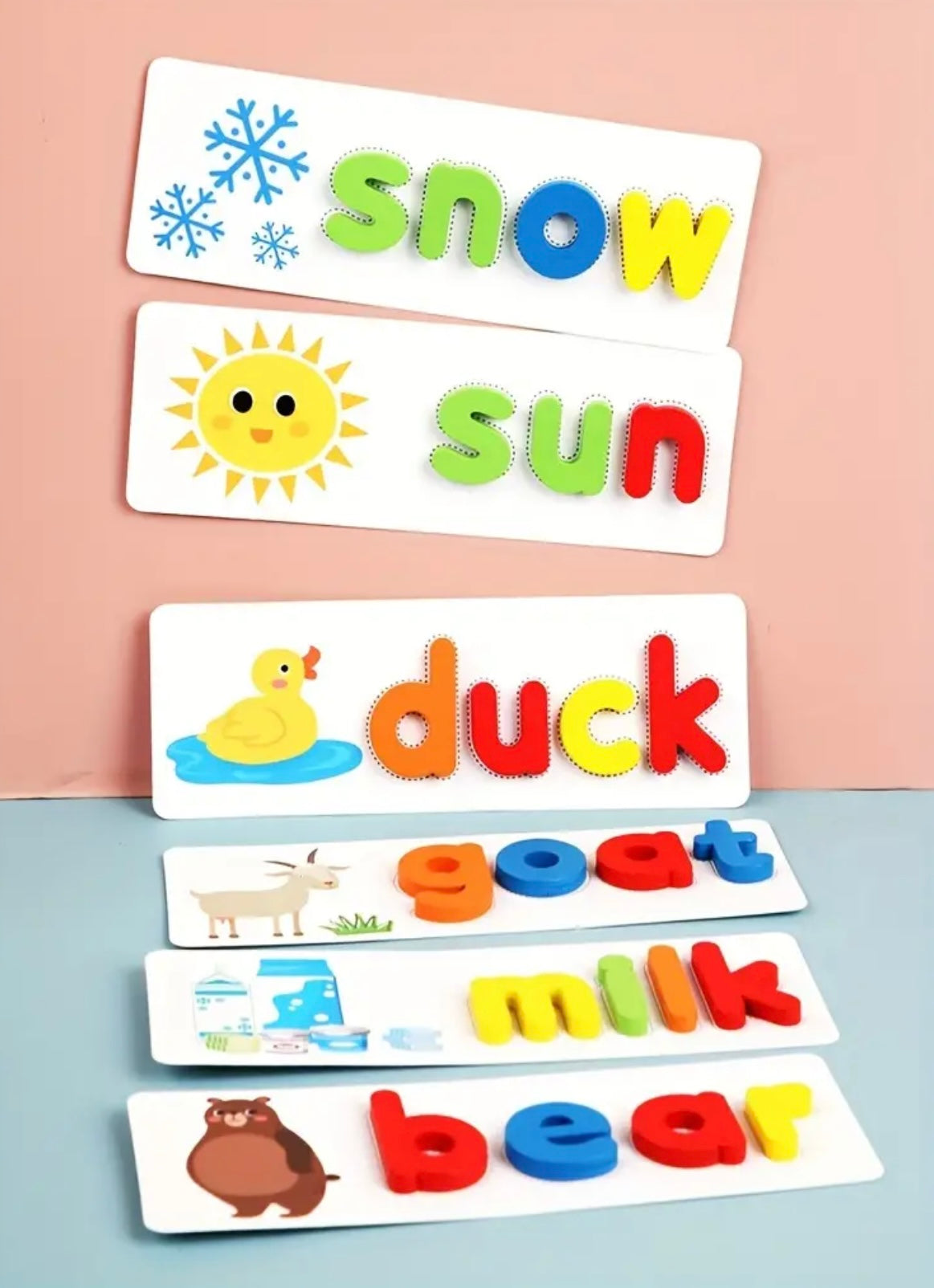 Wooden spelling