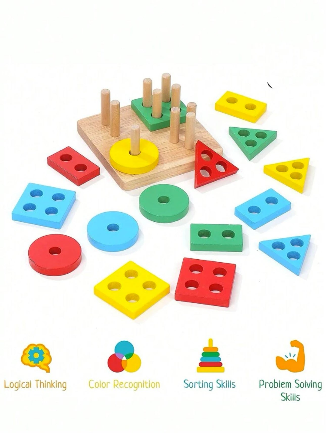 Wooden Sorting & Stacking