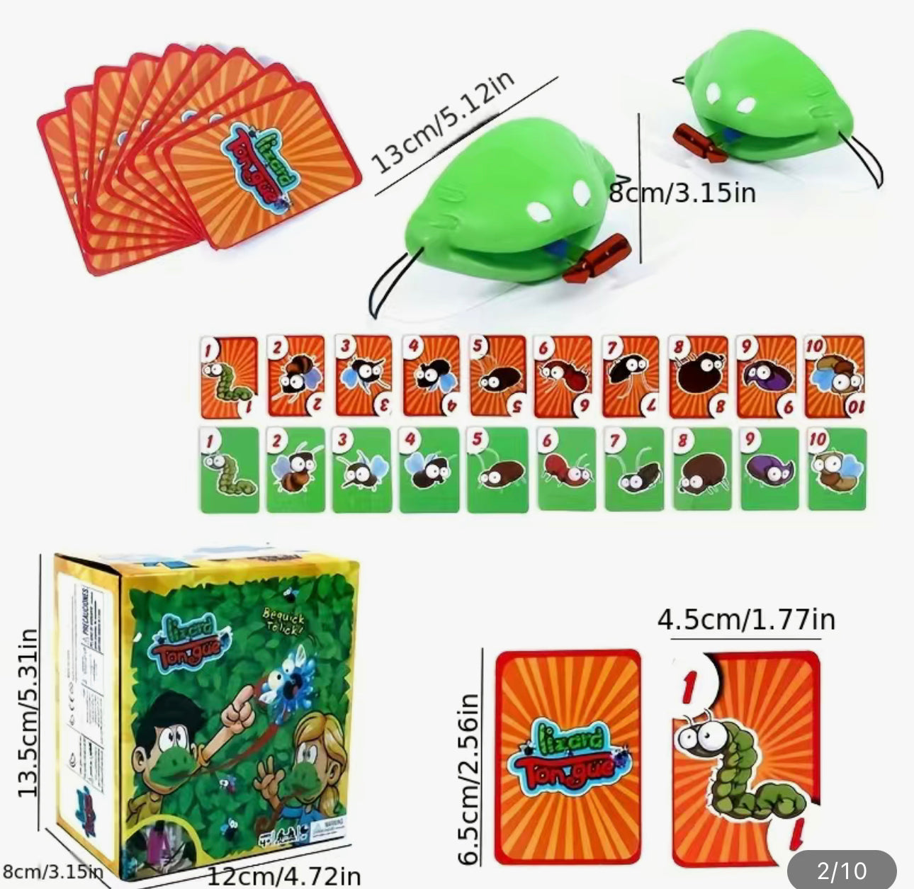 Naipes de rana y serpiente