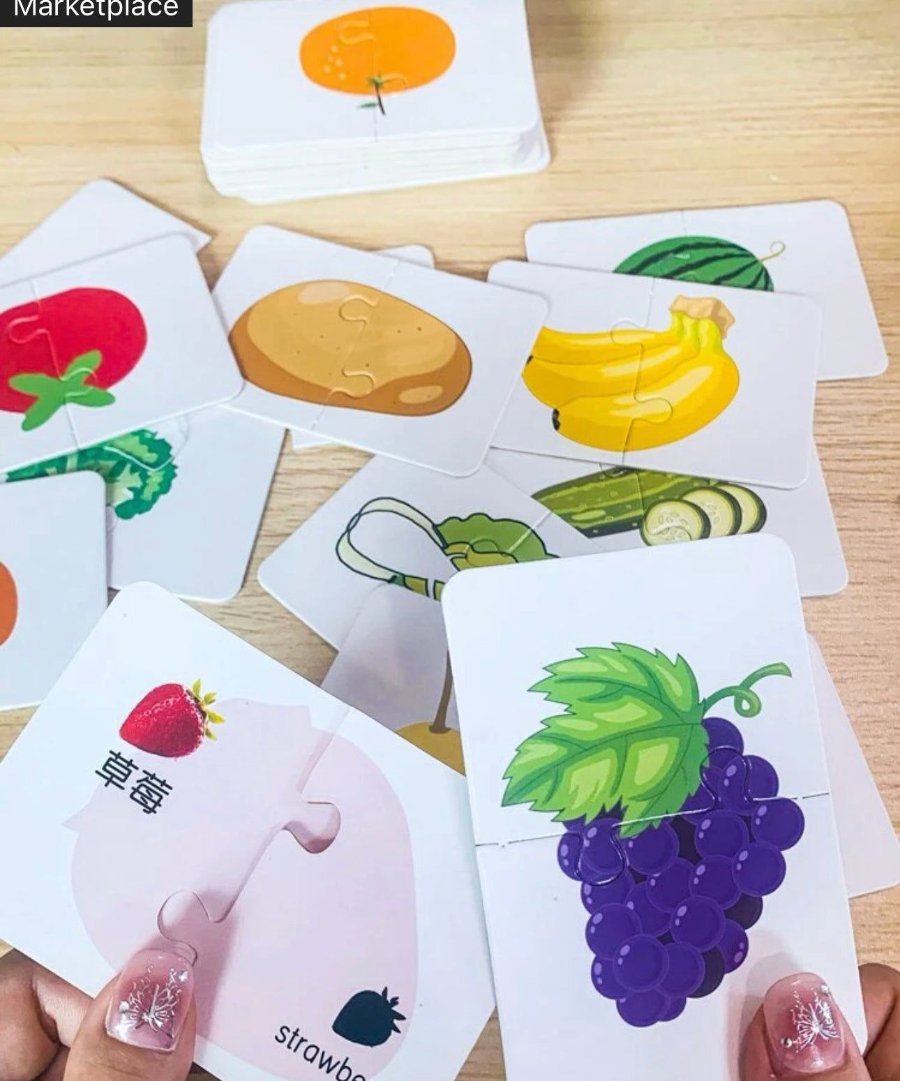 Rompecabezas con gráfico de dibujos animados de 32 piezas