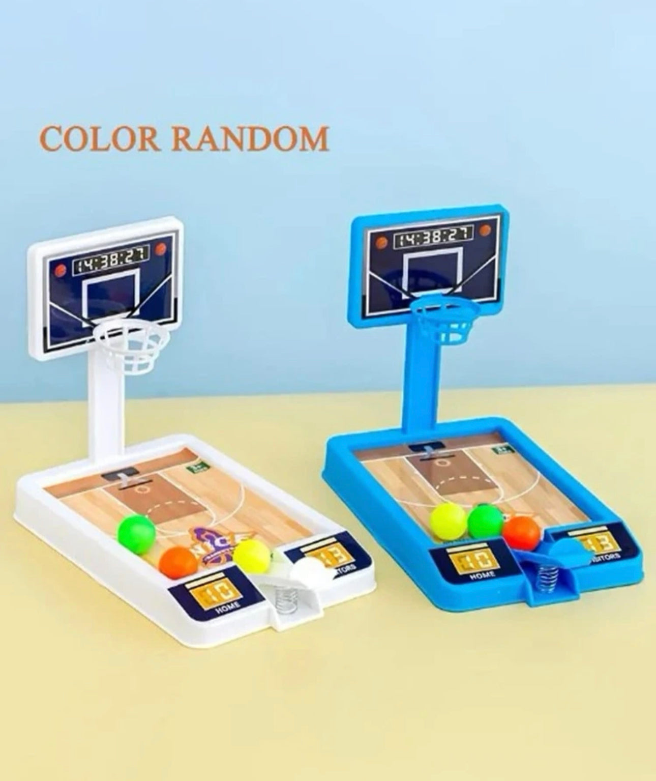 Mini máquina de juego de tiro con soporte de baloncesto