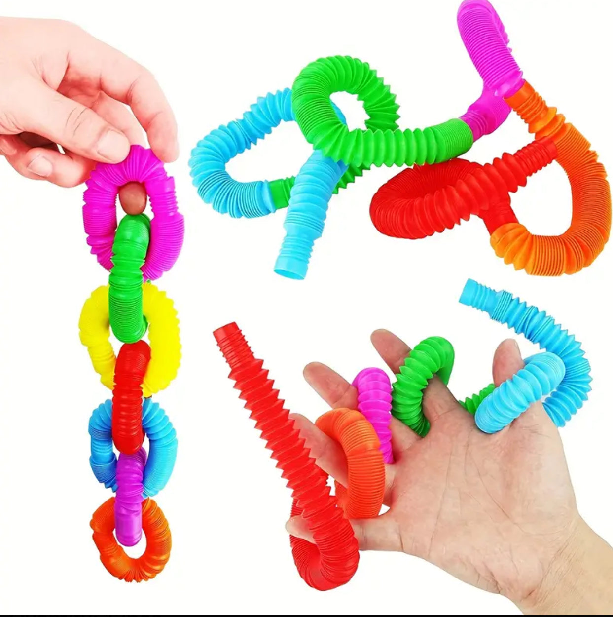 Colorful Sensory Play Tubes