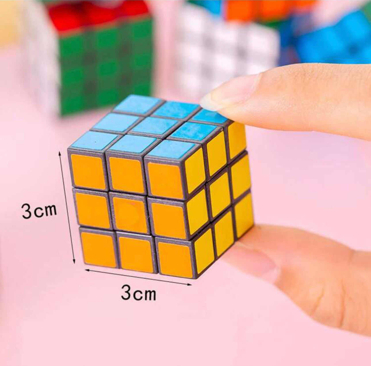 1 cubo mágico 3x3x3 rompecabezas de juguete,