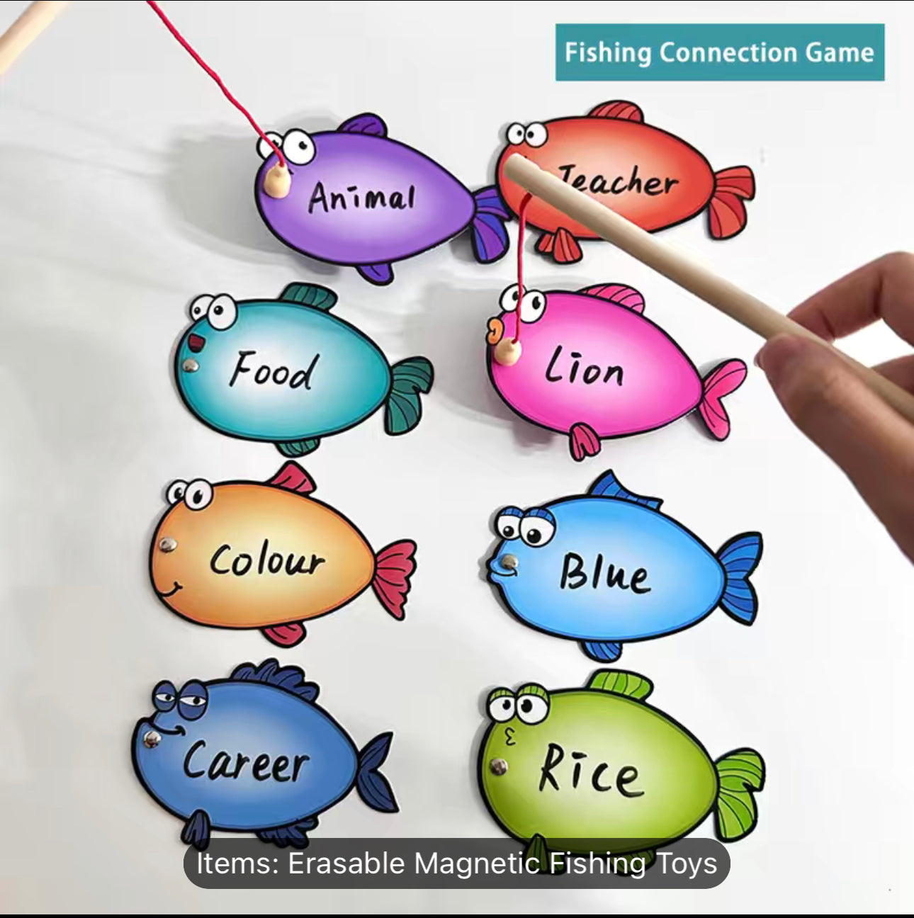 Erasable Magnetic Fishing Toys