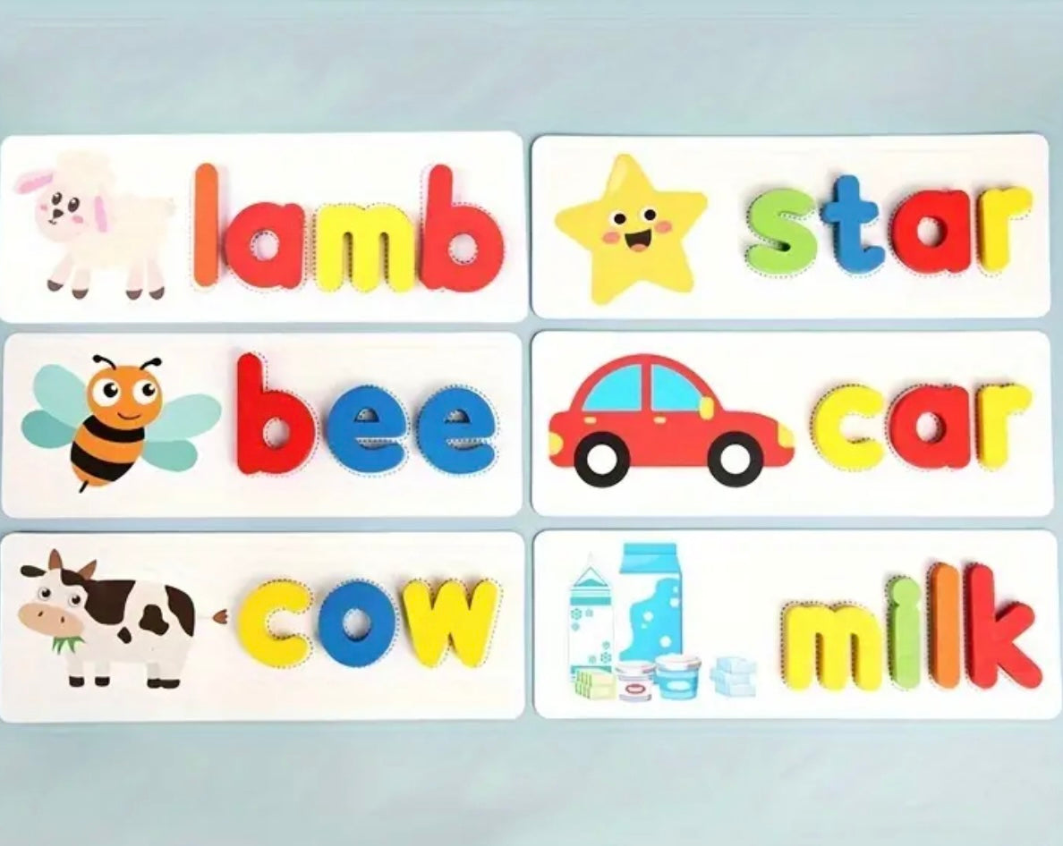 Wooden spelling