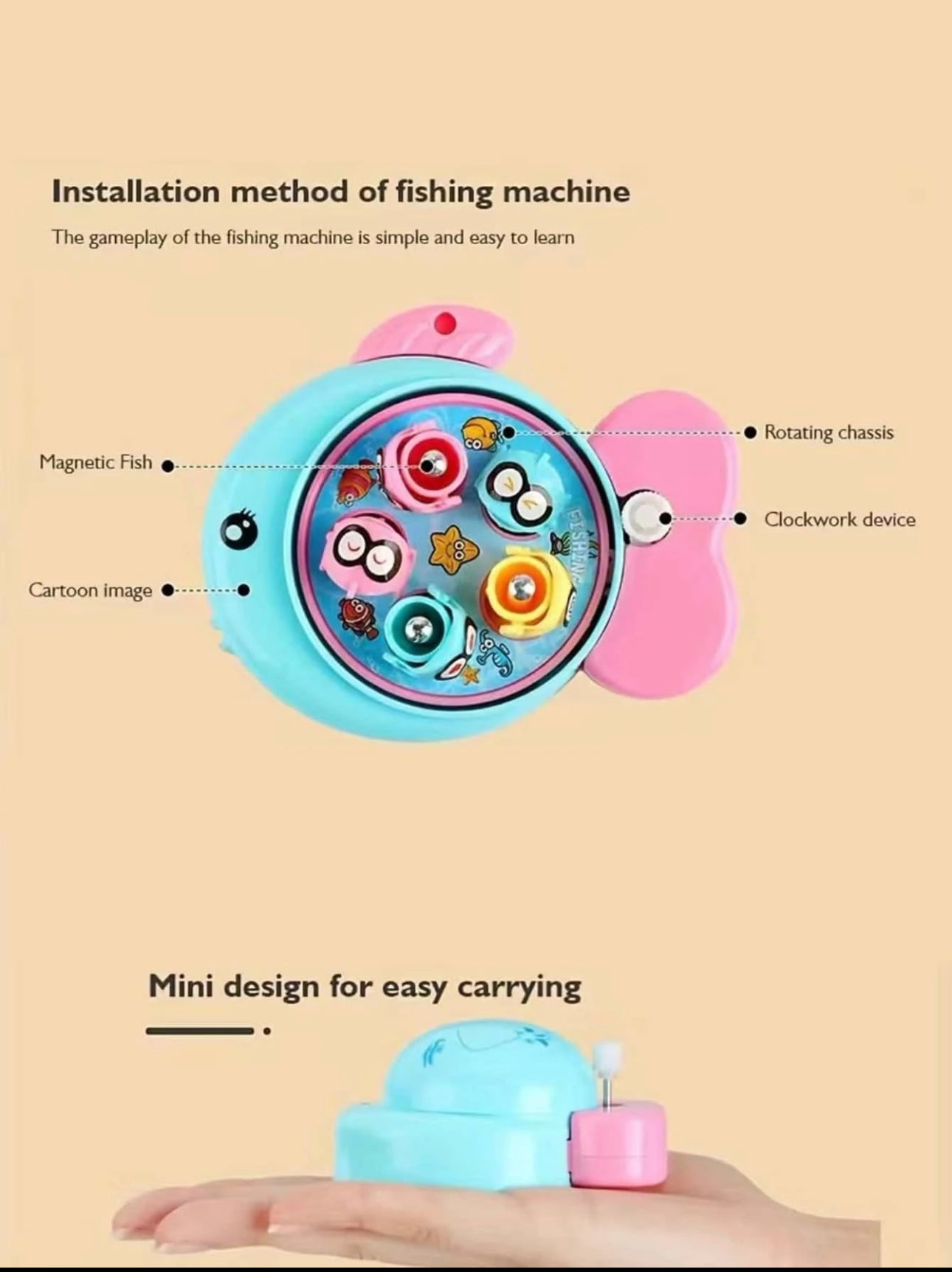 Little Clockwork Fishing Game Machine