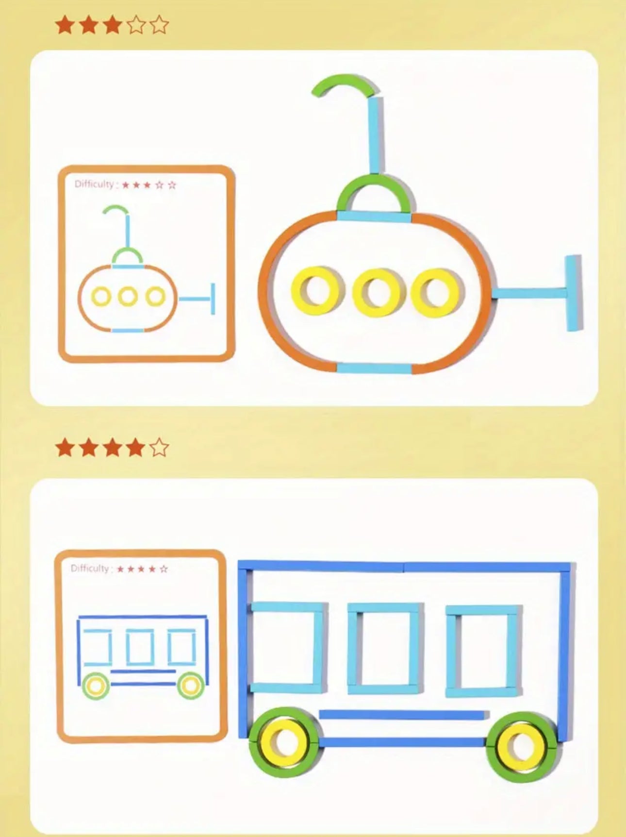 Wooden IQ-Pushing Puzzle Game
