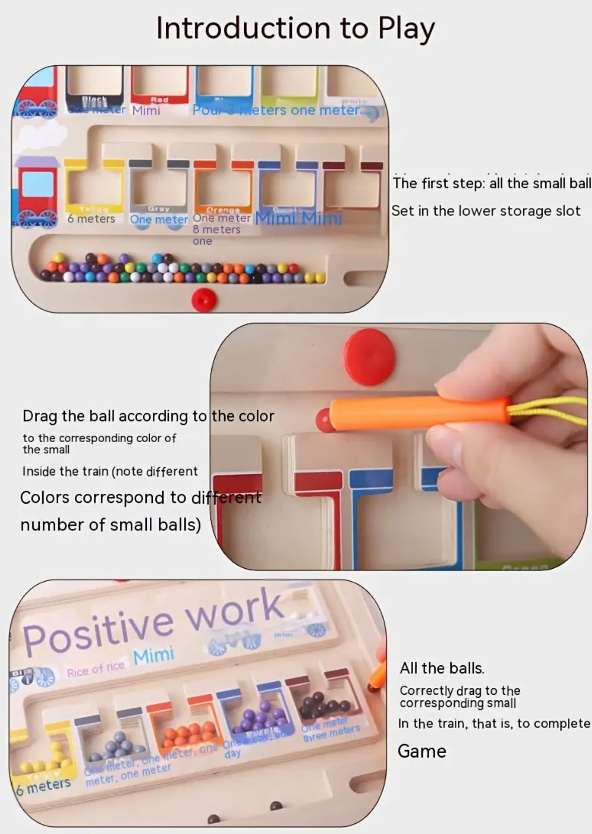 Vibrant Magnetic  Maze Wooden