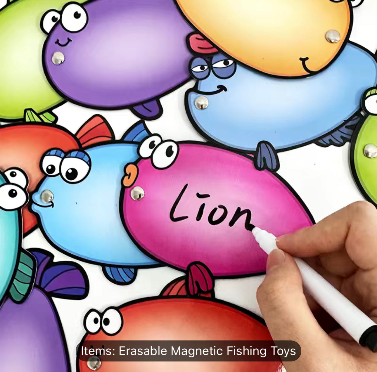 Erasable Magnetic Fishing Toys