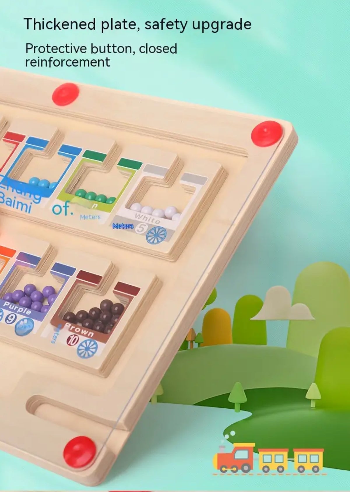 Vibrant Magnetic  Maze Wooden