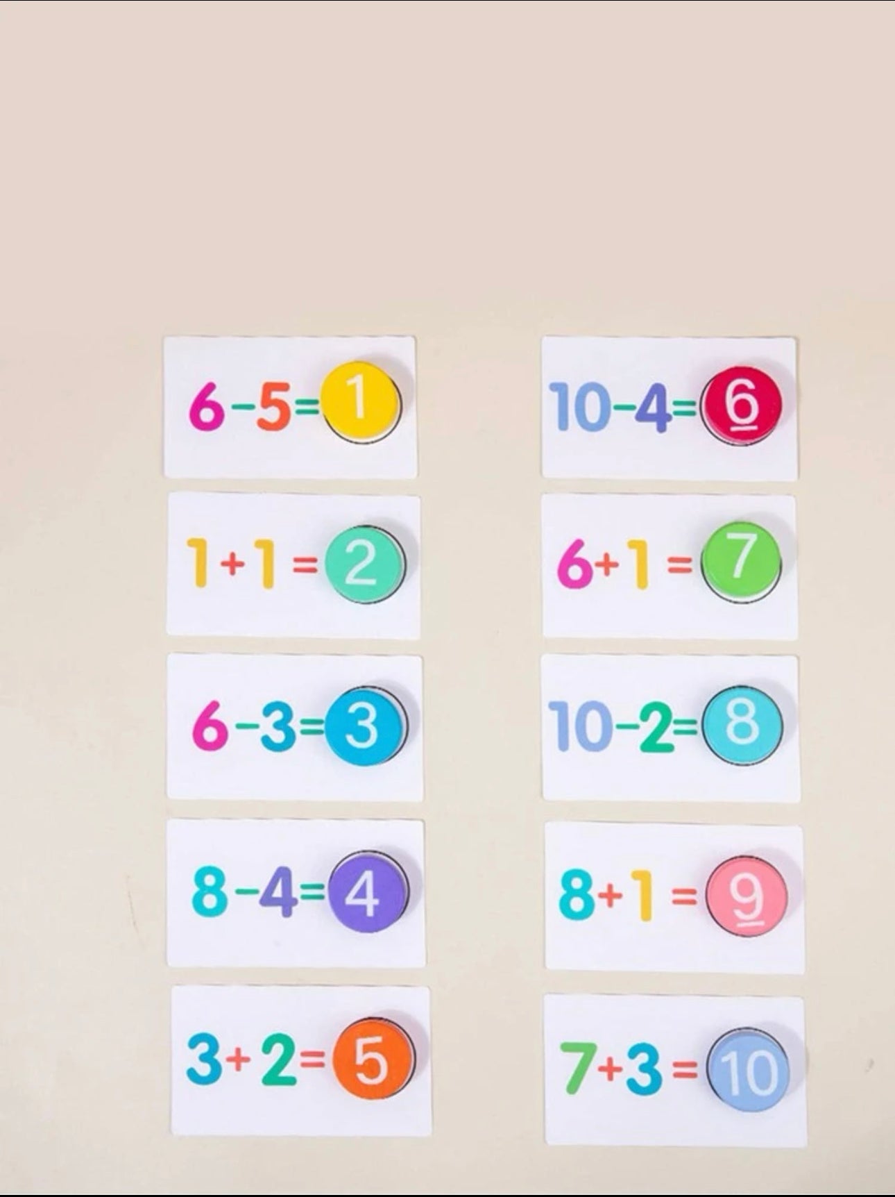 Math Operation Card
