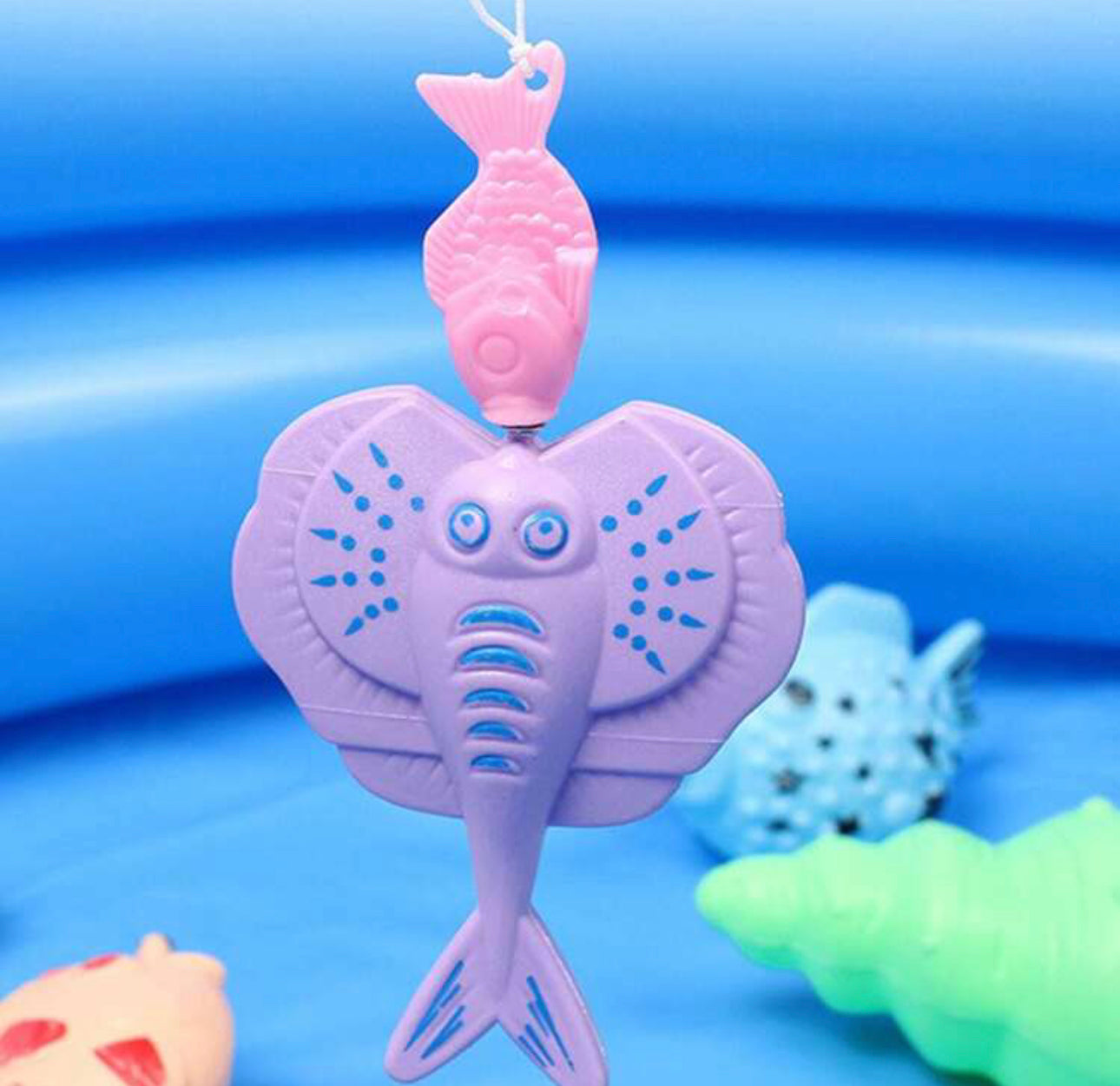 1set 40pcs Fishing Pool Toy Set With Magnetic Fishing Rod