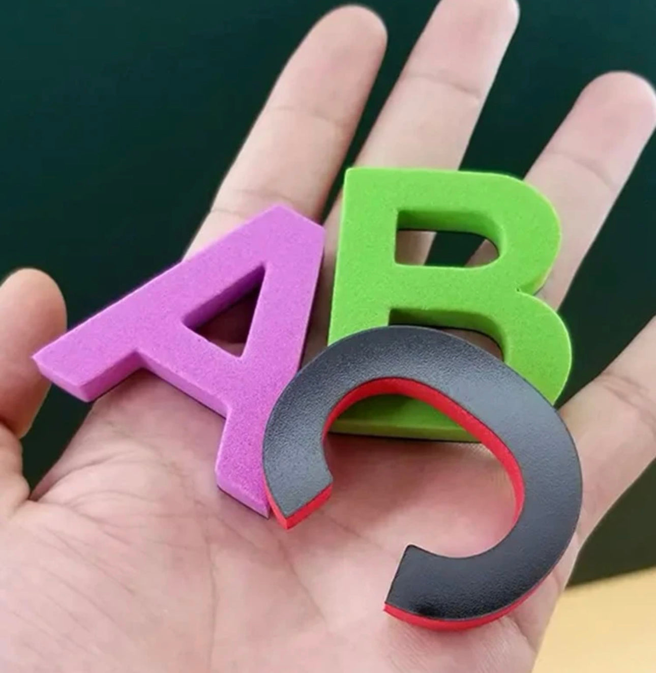Pegatinas de letras magnéticas