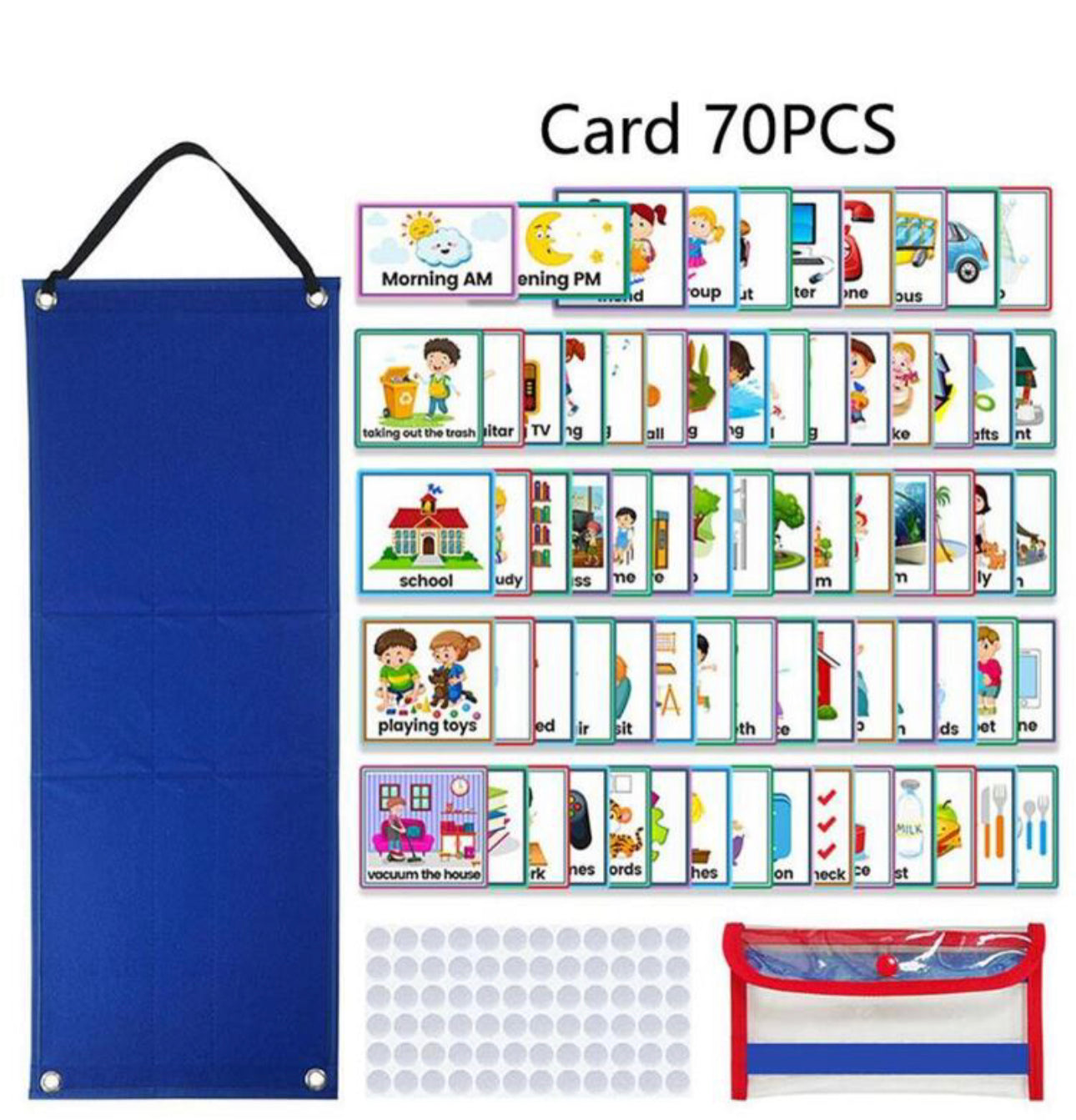 1 juego Tarjeta educativa con figura