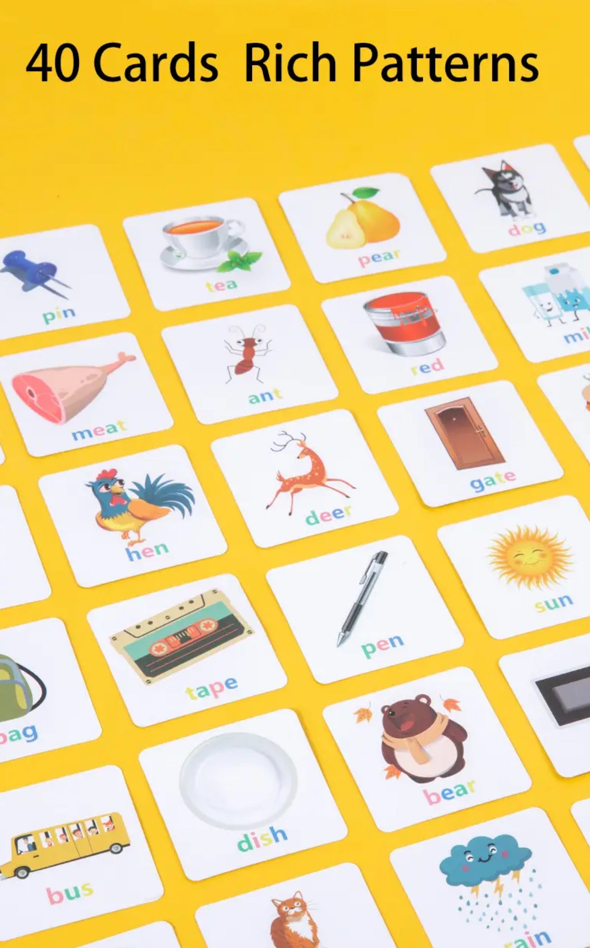 Wooden Reading Building Blocks