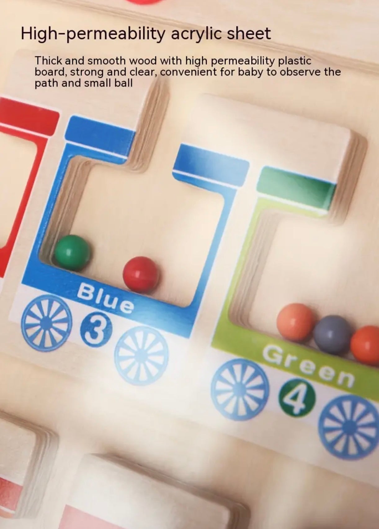 Vibrant Magnetic  Maze Wooden