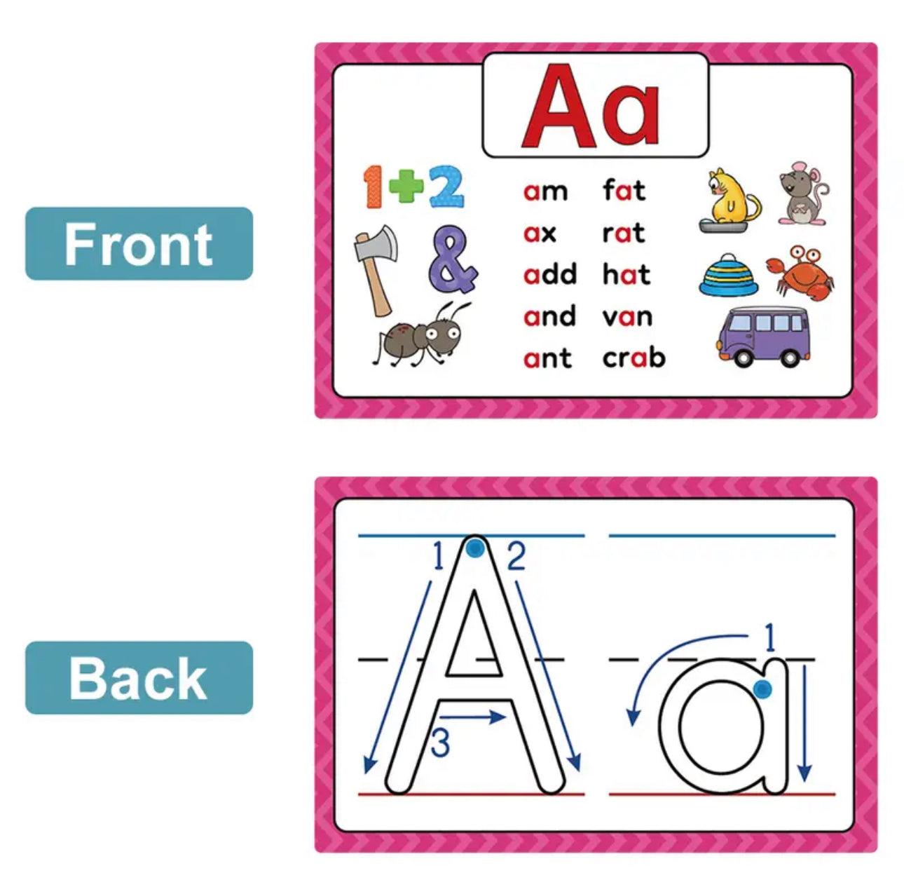 Erasable Alphabet & Phonics Flashcards