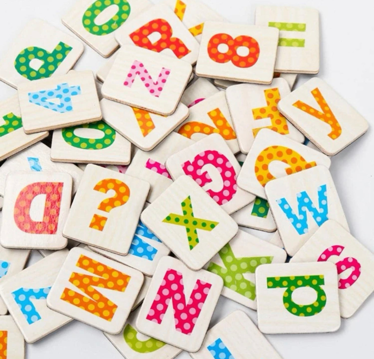 Letras magnéticas de madera