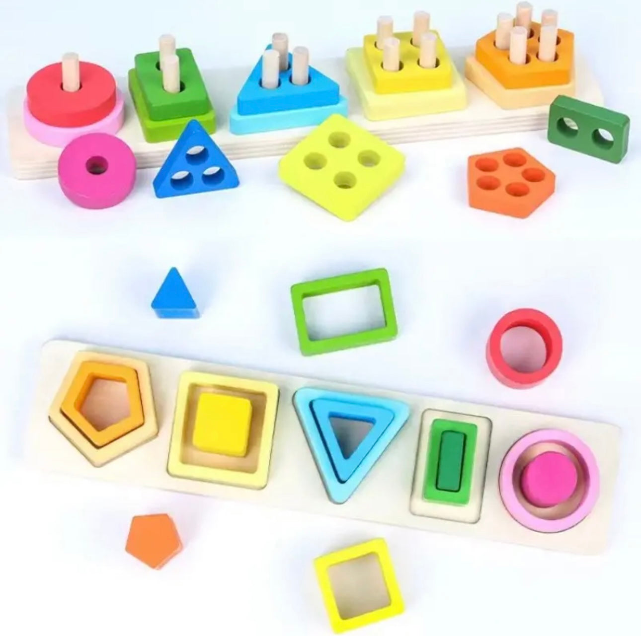Wooden Sorting & Stacking