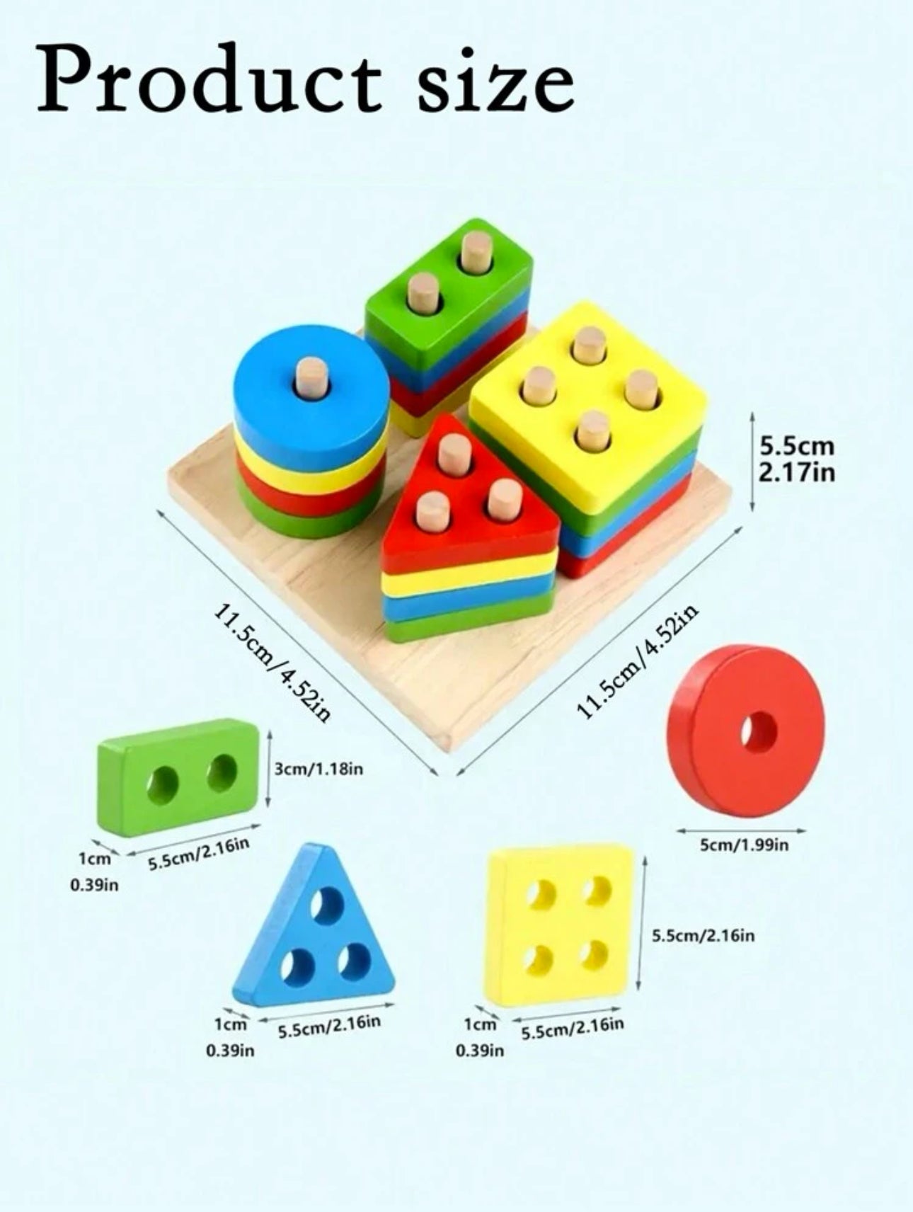 Wooden Sorting & Stacking