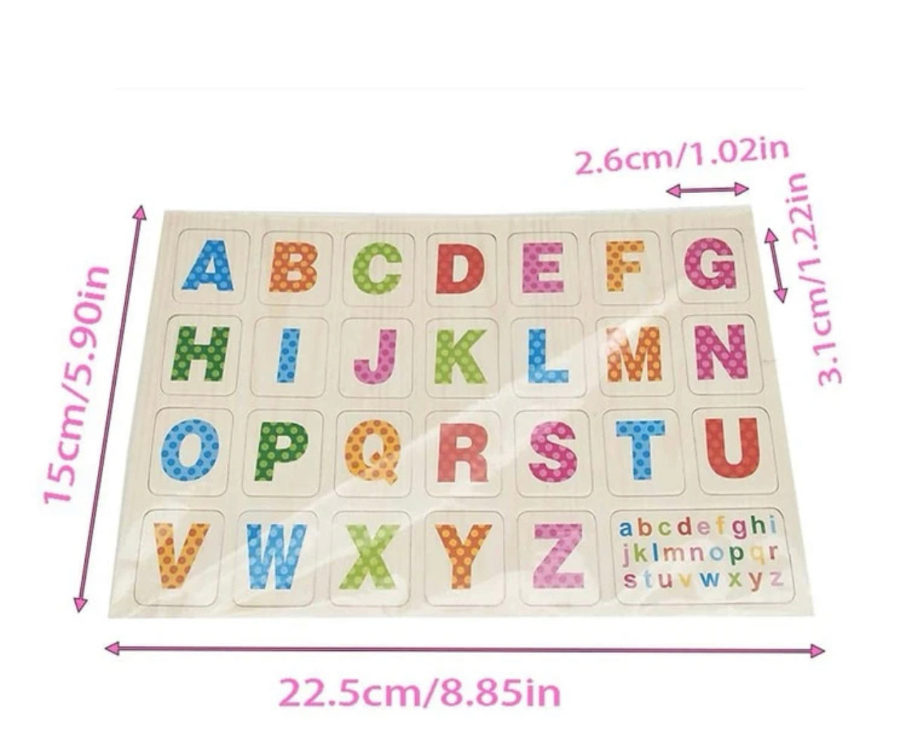 Letras magnéticas de madera