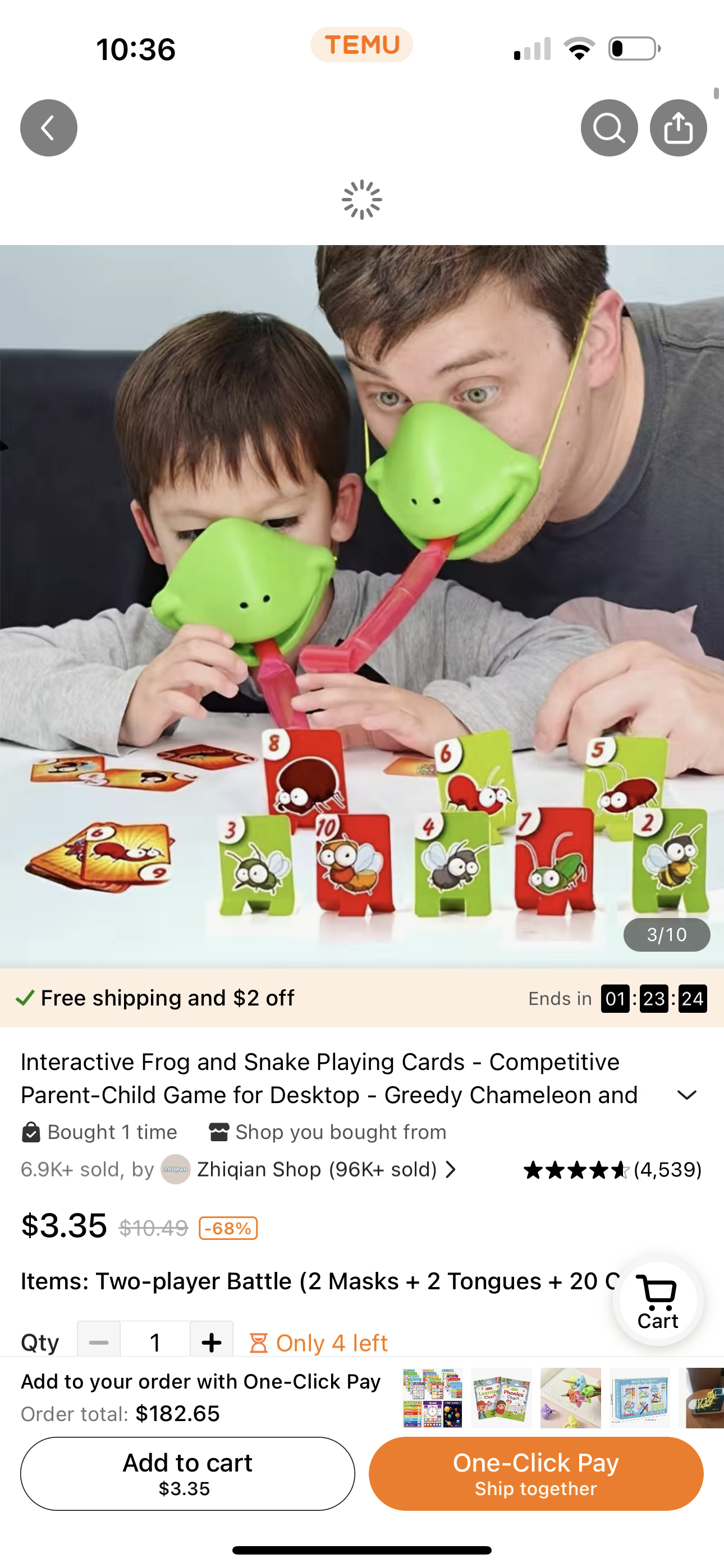 Naipes de rana y serpiente