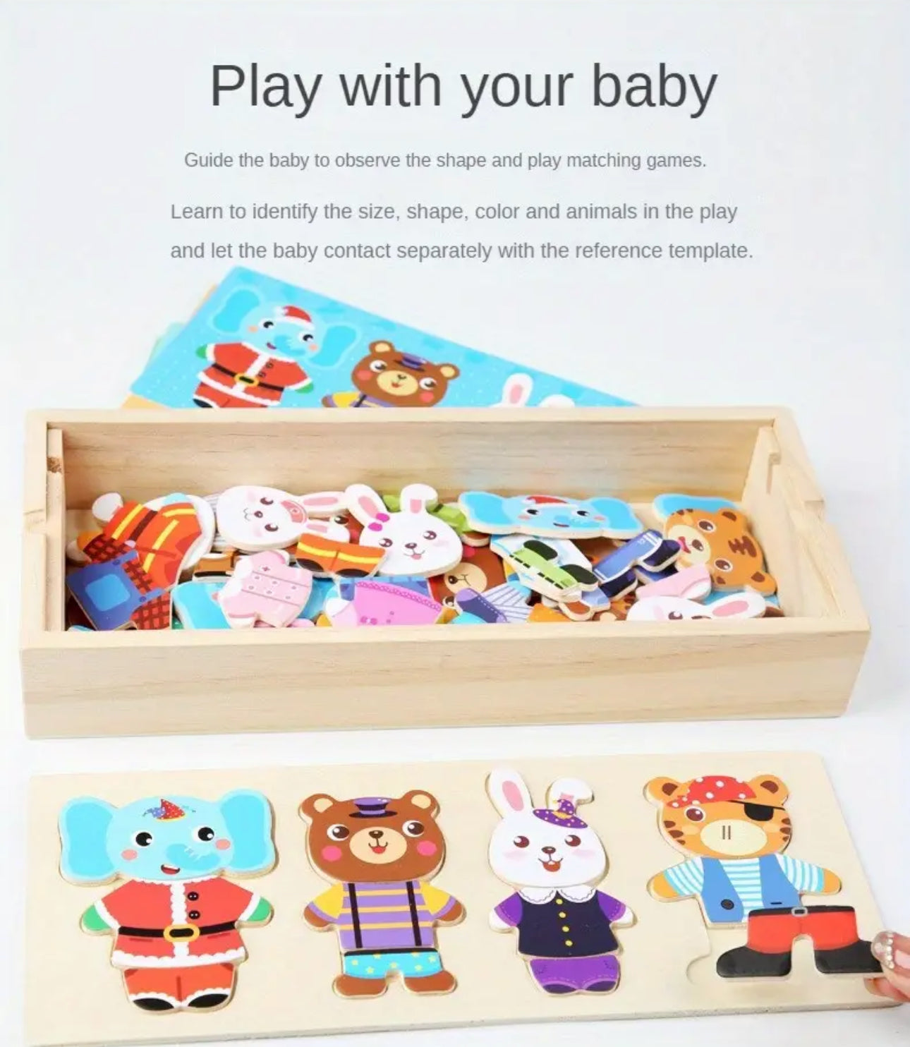 Wooden Animal Dress Up Puzzle