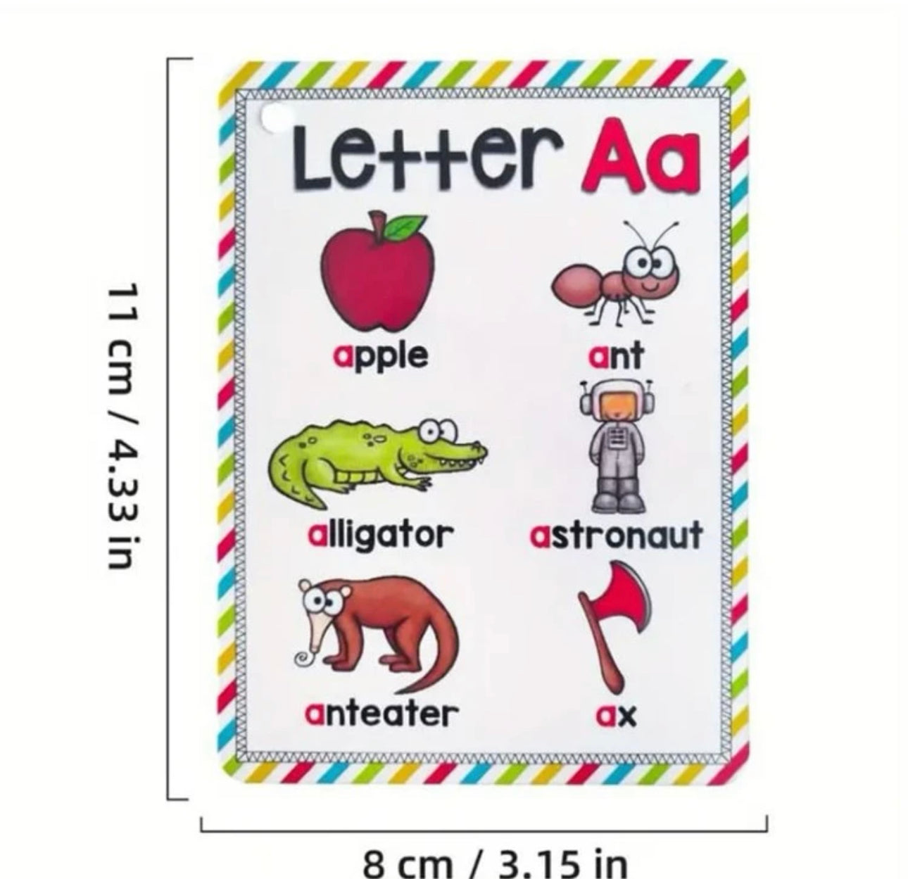 Mini Alphabet Teaching Pocket Cards