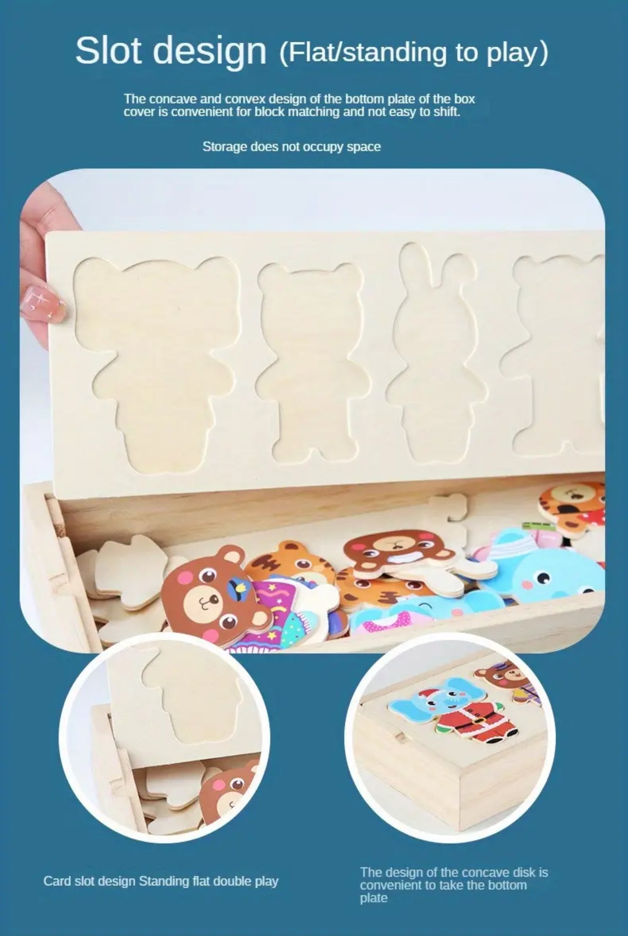 Wooden Animal Dress Up Puzzle