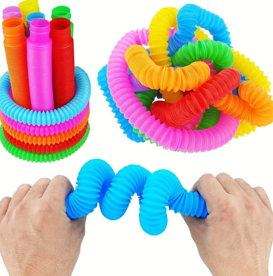 Colorful Sensory Play Tubes