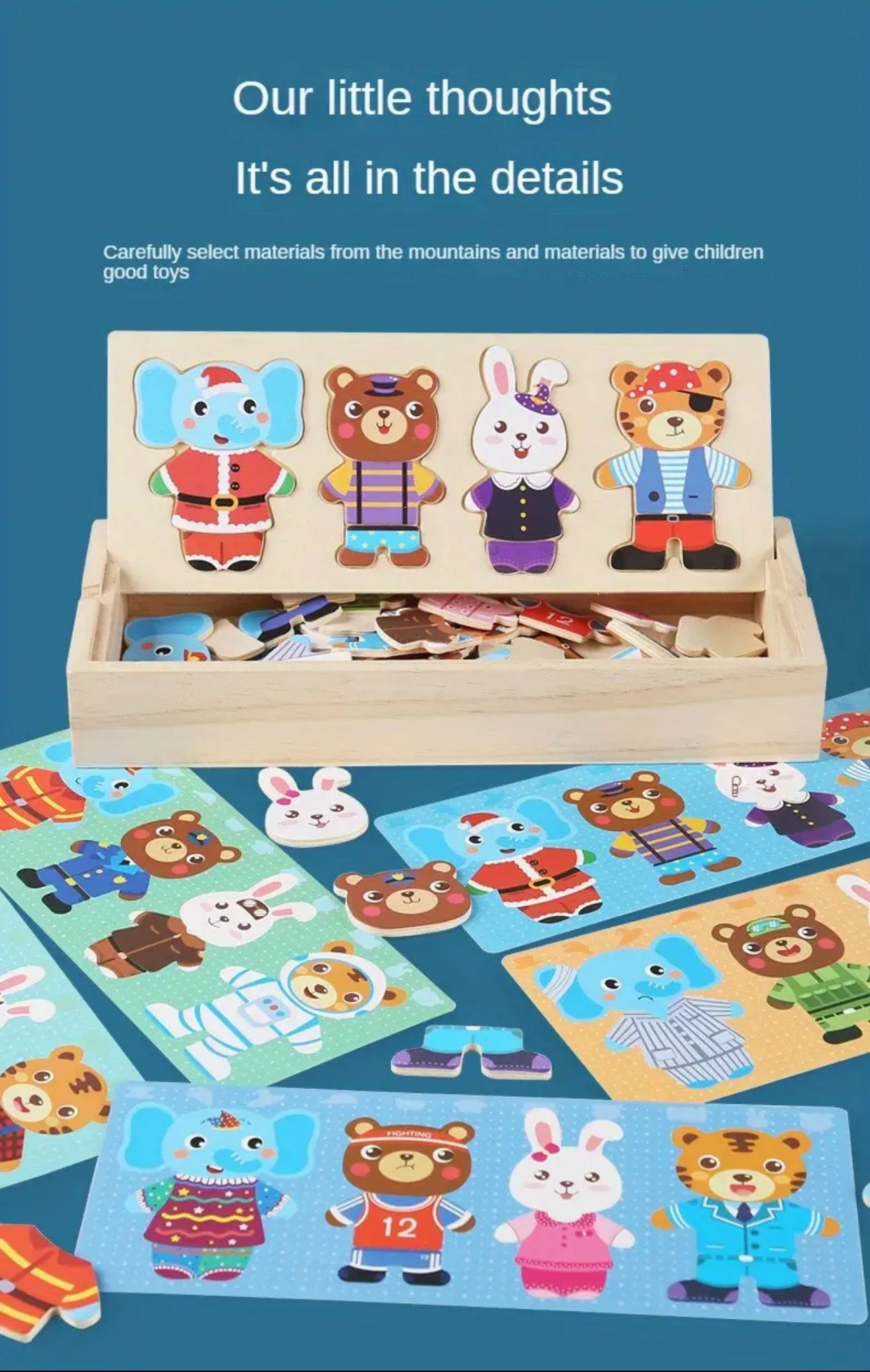 Wooden Animal Dress Up Puzzle