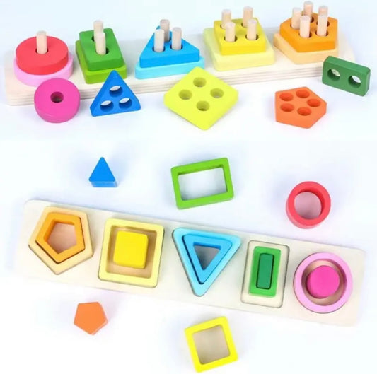 Wooden Sorting & Stacking