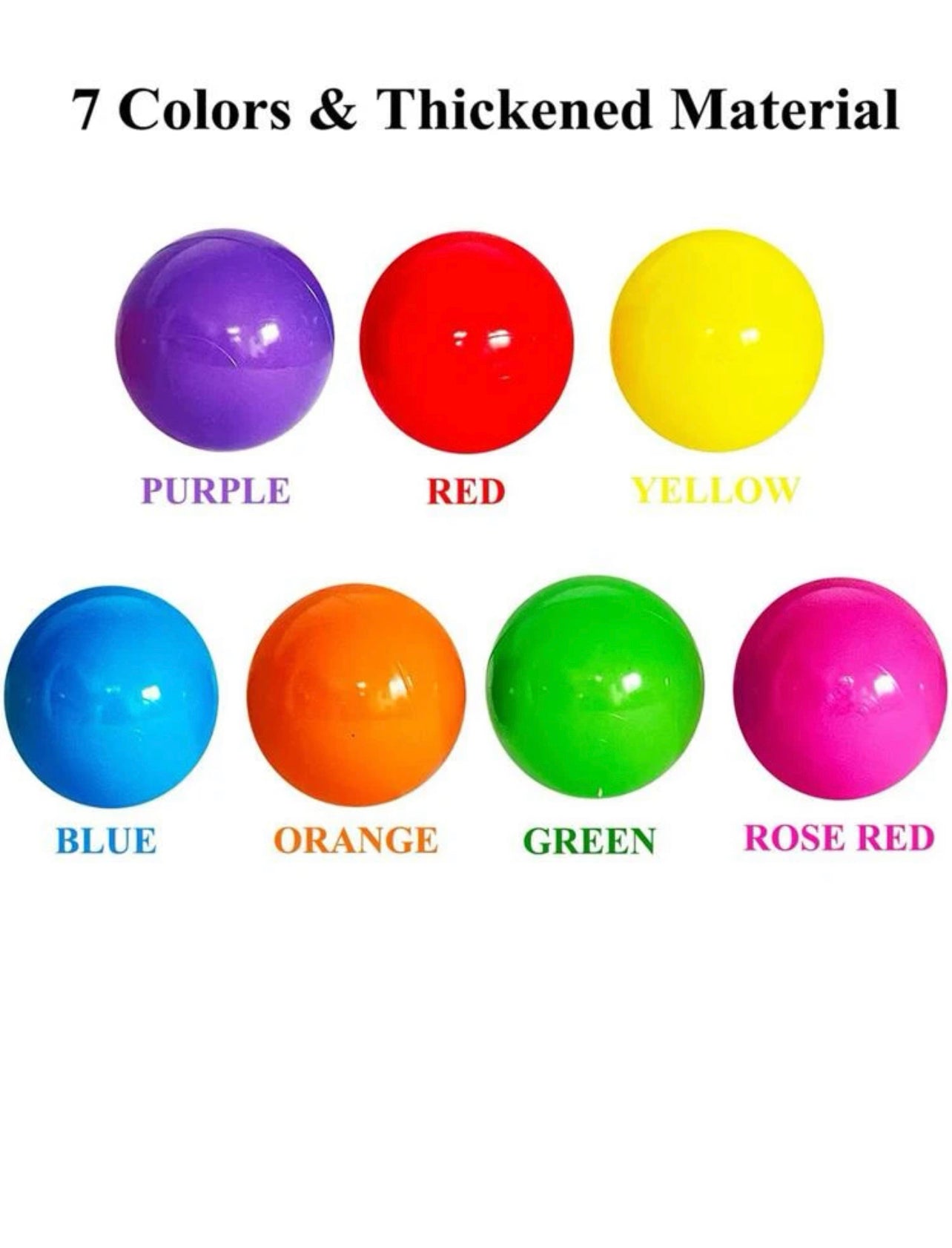 Set of  Ball Pool Toy & Random color 50pcs Ball Pit Balls for Kids.